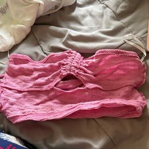 Pink tube top